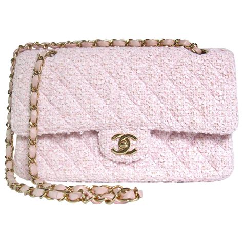 chanel pink tweed|Chanel pink tweed handbag.